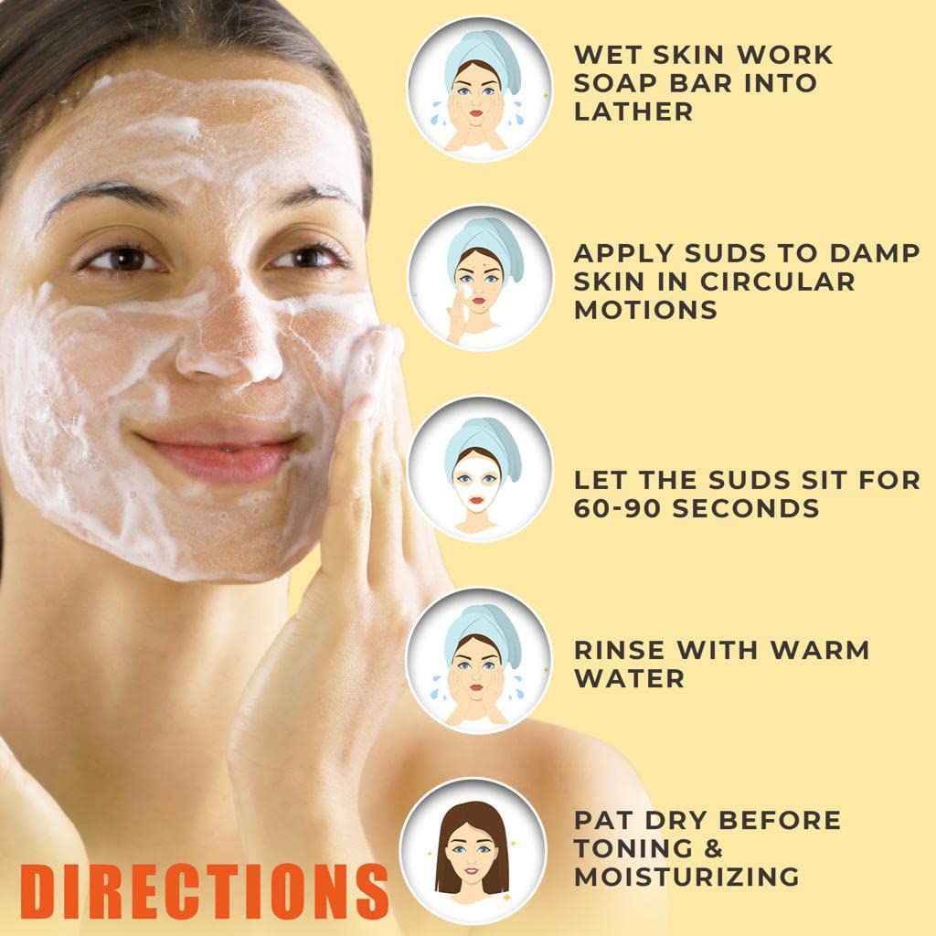 10% Sulfur Soap Cleansing Bar For Face & Body – All Natural Facial Cleanser For Acne, Oily Skin – Healing Skincare Blend Of Lemongrass, Tea Tree Essential Oil, Vitamin E, Coconut Milk – Made In Usa : Beauty & Personal Care