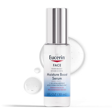 Eucerin Face Immersive Hydration Moisture Boost Face Serum, Ultra-Lightweight Hyaluronic Acid Serum Smooths Fine Lines And Wrinkles, 1 Fl Oz Bottle