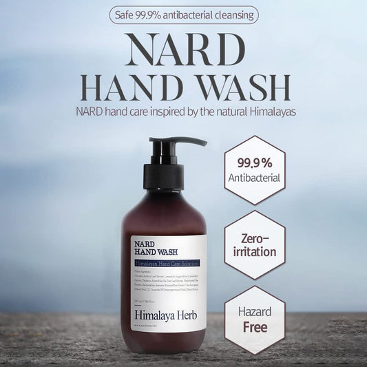 Nard Hand Wash Teatree Rosemary Set - Natural Surfactant - Perfect Cleansing Moisturizing Calming Nourishing Dry Hands - Natural Ingredients Shea Butter Centella Asiatica Tea Tree Olive Oil - 9 Fl Oz