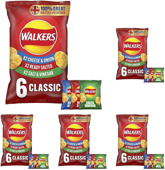 Walkers Crisp Classic Variety, 25G (30 Pack)