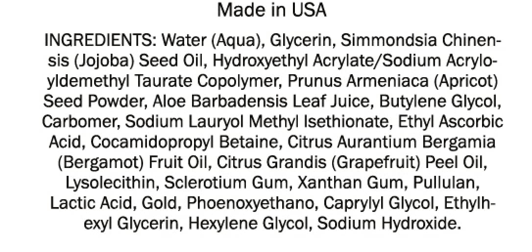 Glo24K Exfoliating Facial Cleanser With 24K Gold, Aloe Vera, And Vitamins. For A Radiant, Purified, Fresh Looking Skin. : Beauty & Personal Care