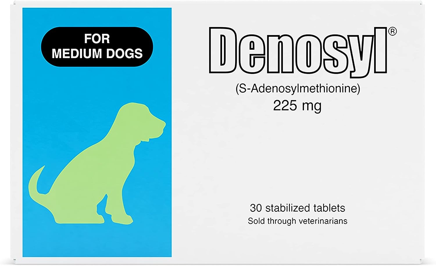 Nutramax Denosyl Liver and Brain Health Supplement for Medium Dogs - With S-Adenosylmethionine (SAMe), 30 Tablets
