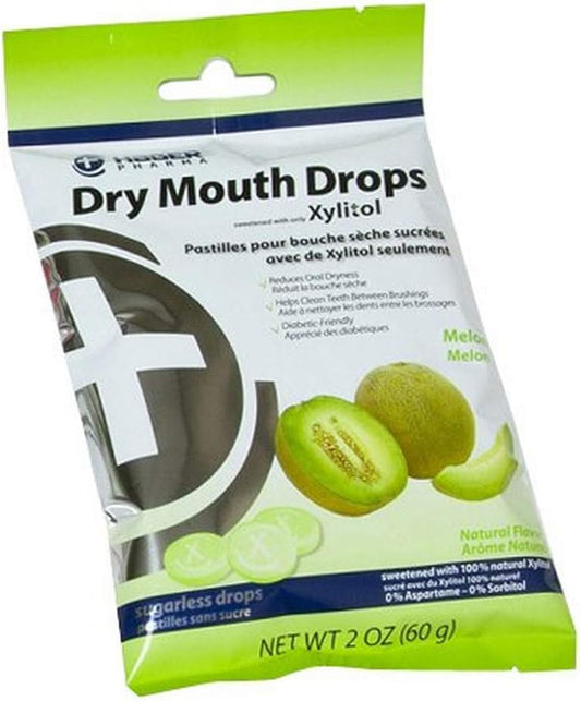 Hager Pharma Dry Mouth Drops, Melon, 2 Ounce : Health & Household