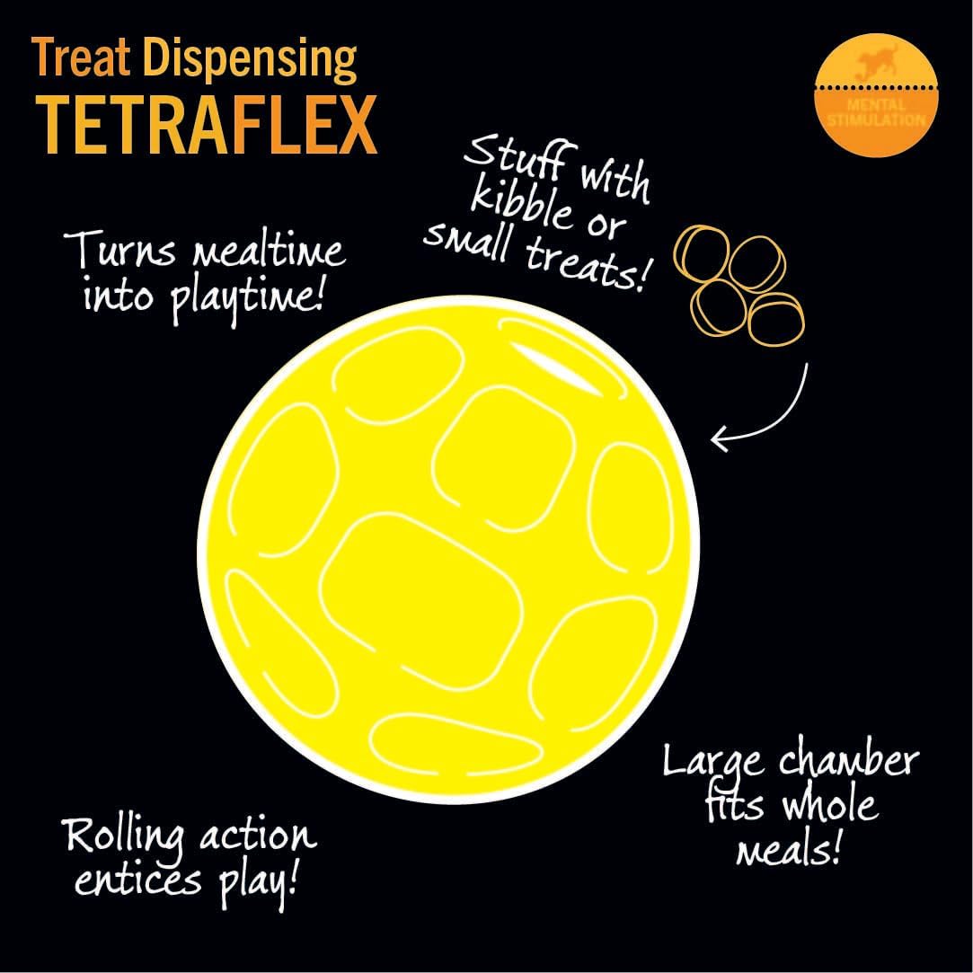 Pet Supplies : Pet Chew Toys : Starmark Treat Dispensing Tetraflex Dog Toy Large : Amazon.com