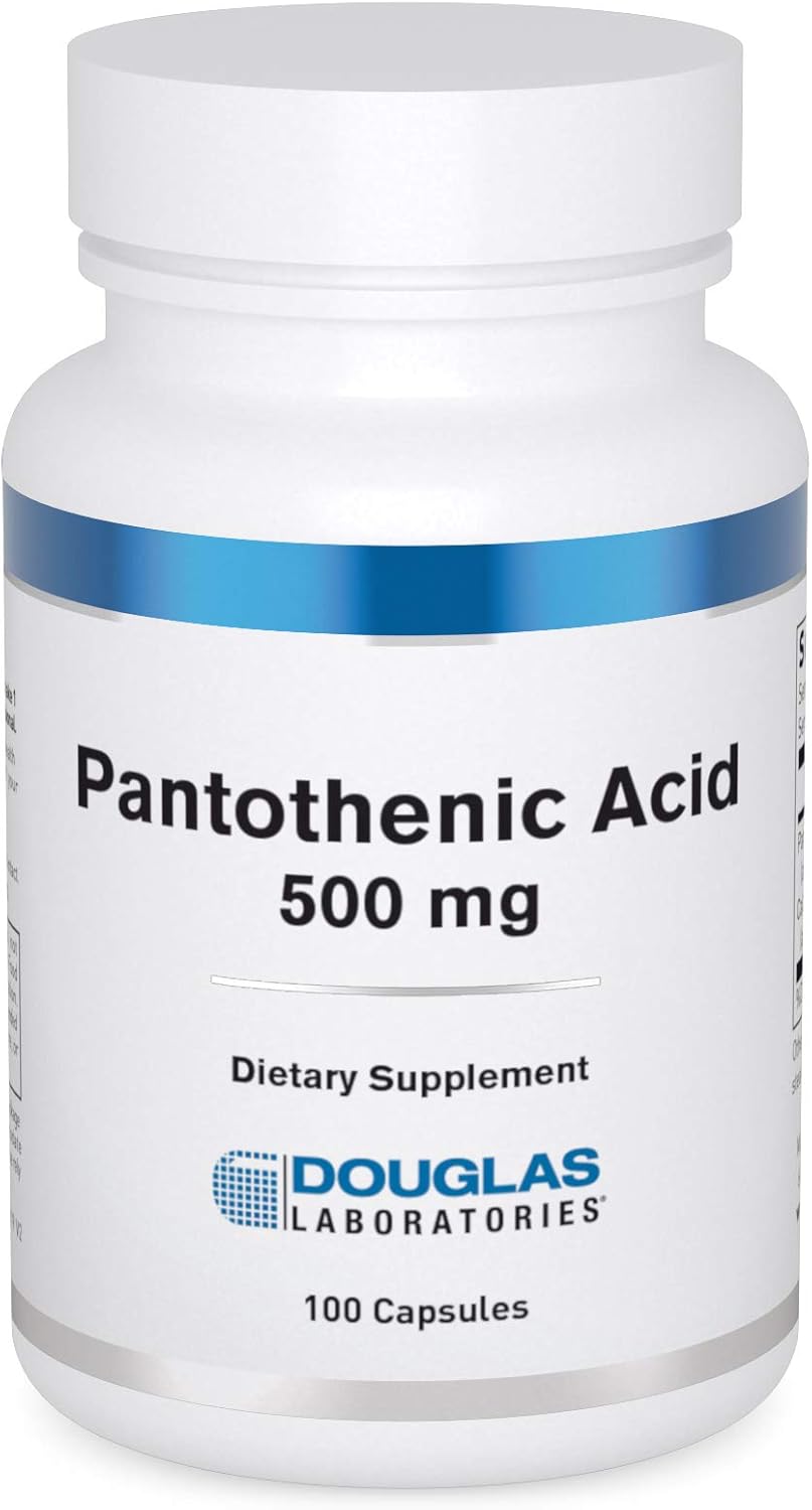 Douglas Laboratories Pantothenic Acid 500 Mg | Vitamin B5 To Support Cellular Energy Production And Metabolism* | 100 Capsules