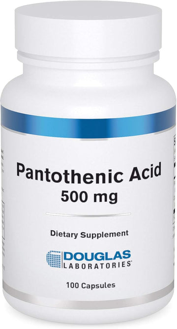 Douglas Laboratories Pantothenic Acid 500 Mg | Vitamin B5 To Support Cellular Energy Production And Metabolism* | 100 Capsules