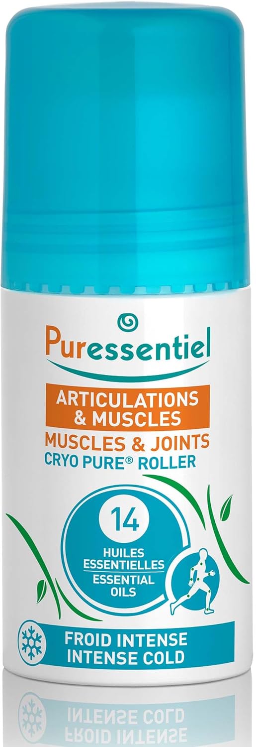 Puressentiel Muscles And Joints Cryo Pure Roller 75 Ml – Fast And Natural Pain Relief – Soothing And Long Lasting Cooling Sensation – Natural Menthol And 14 Essential Oils