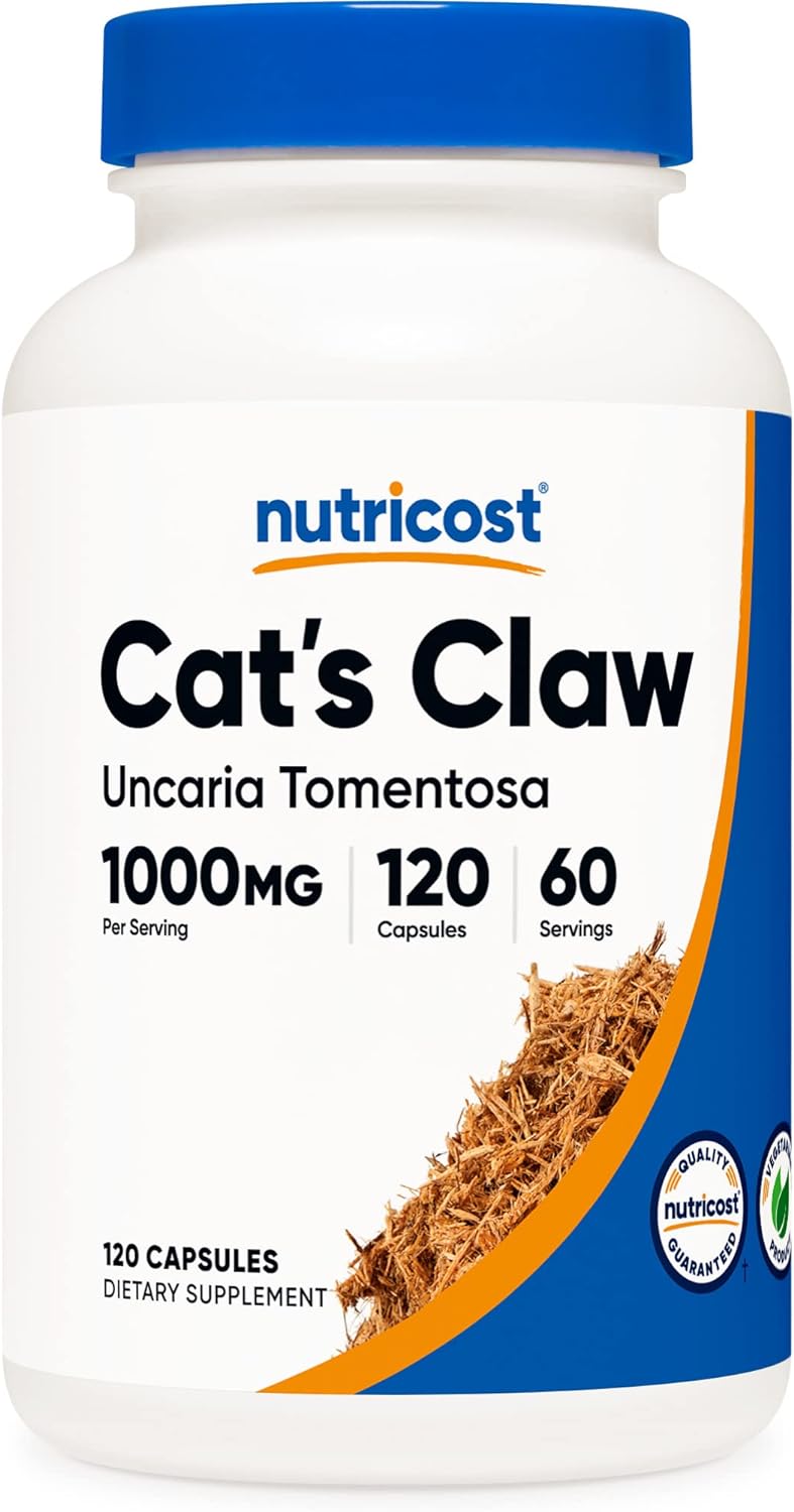 Nutricost Cat's Claw 1000mg, 120 Capsules - Vegetarian Caps, Non-GMO and Gluten Free, 60 Servings