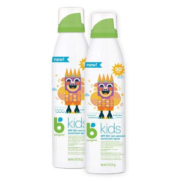 Babyganics Spf 50 Kids Sunscreen Spray | Uva Uvb Protection | Octinoxate & Oxybenzone Free | Water Resistant, 6 Ounce (Pack Of 2)