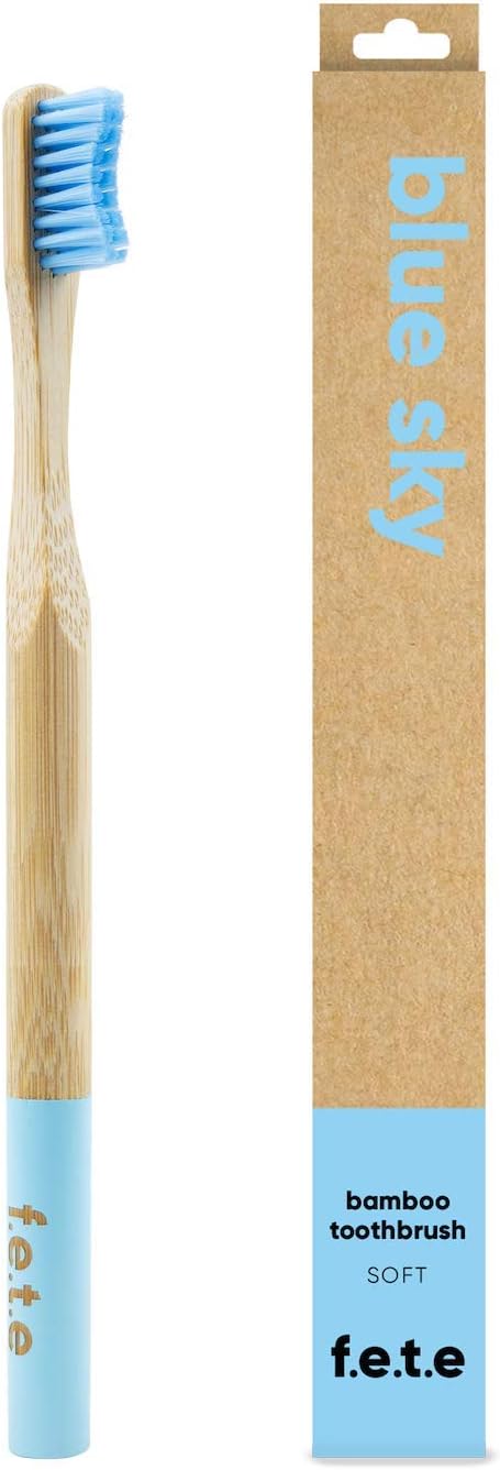 F.E.T.E | Morning Sunshine Bamboo Toothbrush | Biodegradable & Compostable Handle | Recyclable Medium Bristles | Sustainable | Vegan