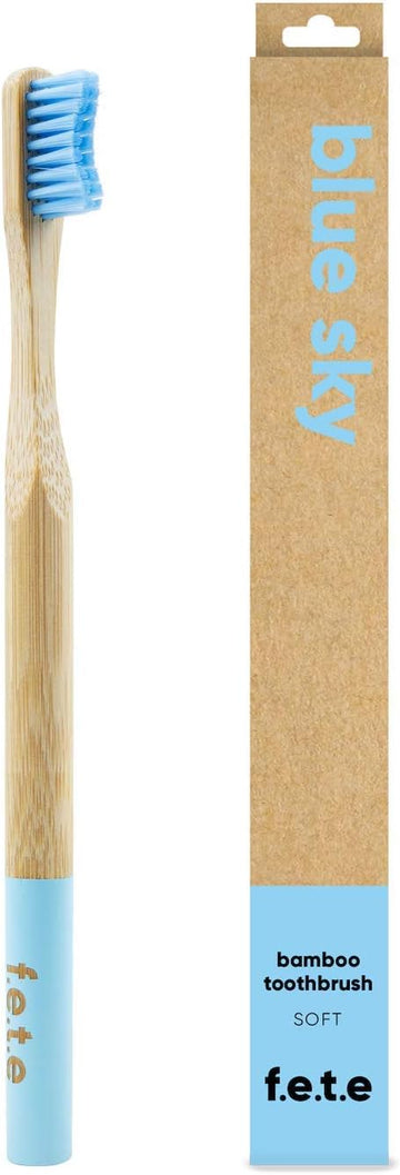 F.E.T.E | Morning Sunshine Bamboo Toothbrush | Biodegradable & Compostable Handle | Recyclable Medium Bristles | Sustainable | Vegan