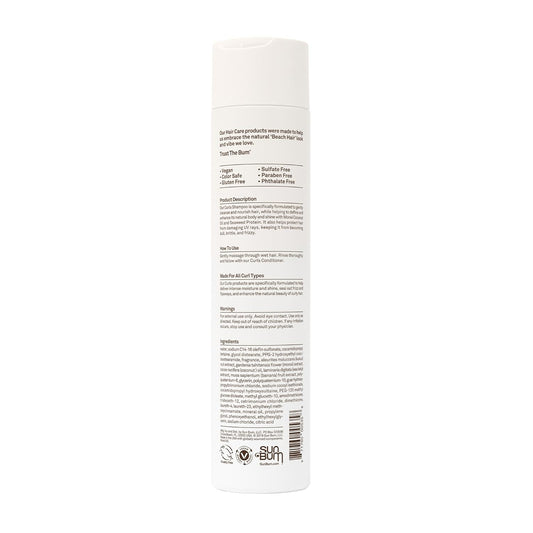 Sun Bum Curls Shampoo | Vegan And Cruelty Free Moisturizing Hair Wash For Wavy And Curly Hair | 10 Oz
