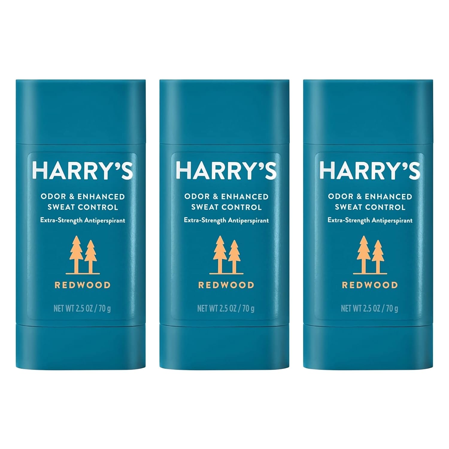 Harry's Extra-Strength Antiperspirant - Odor & Enhanced Sweat Control Antiperspirant for Men - Redwood, 1 Count (Pack of 3)