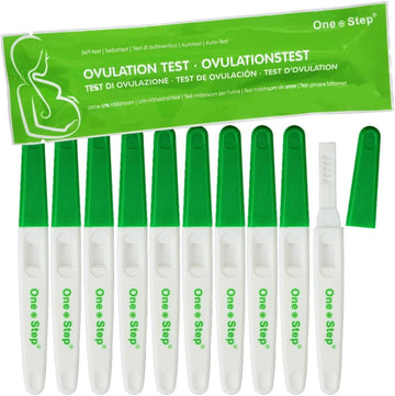 One Step: 10 x Ovulation Midstream 20mIU Rapid LH Test- Highly Sensitive Fertility Testing KitsHHUKOVUMID10HB