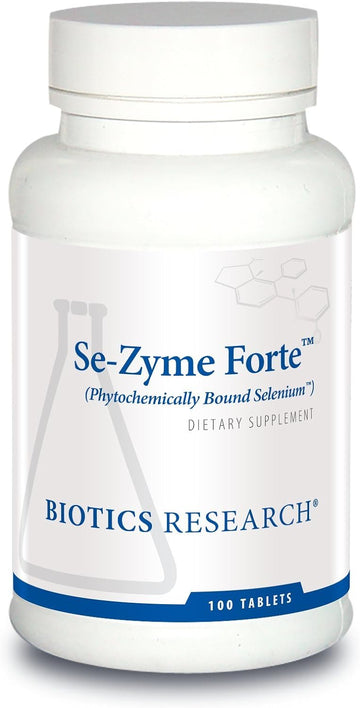 Biotics Research Se-Zyme Forte?? Whole Food Selenium Source, Thyroid Gland Function, DNA Production, Cognitive Health, Potent Antioxidant. 100 Tabs