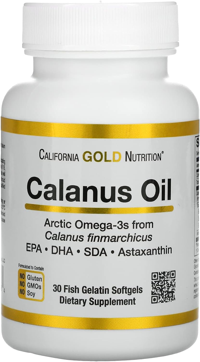 California Gold Nutrition Calanus Oil, 500 mg, 30 Fish Gelatin Softgels