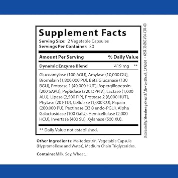 Buy Stonehenge Health Incredible Digestive Enzymes - 18 Plant-Based Enzymes - Lipase, Lactase, Protease, Amylase, Bromelain For Gas, Bloating, Fatigue (3 Pack) On  Free Shipping On Qualified Orders