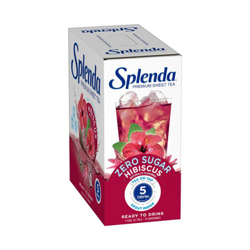 Splenda Premium Sweet Tea On Tap, 1 Gallon Bag In Box Ready To Drink Liquid, Hibiscus Tea, 128 Fl Oz