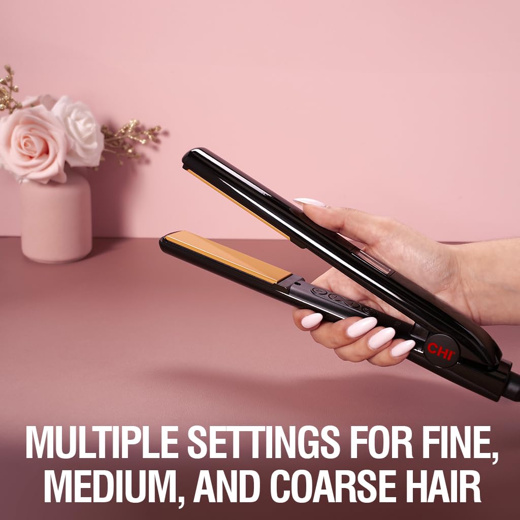 CHI Original Digital 1" Digital Ceramic Hairstyling Iron - Delivering Shiny Smooth and Salon-Quality Results Without The Damage of High Heat : Beauty & Personal Care