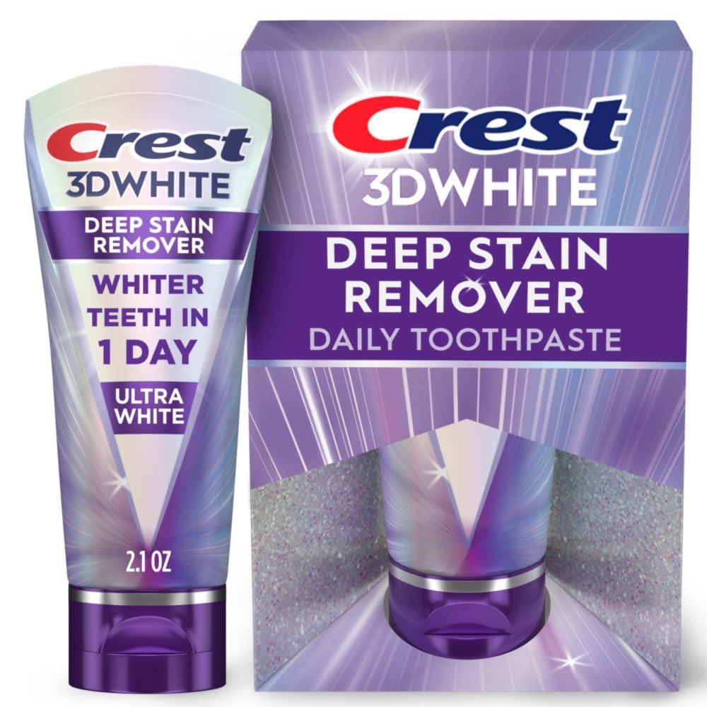 Crest 3Dwhite Brilliance Deep Stain Remover Ultra White Toothpaste - 2.1Oz