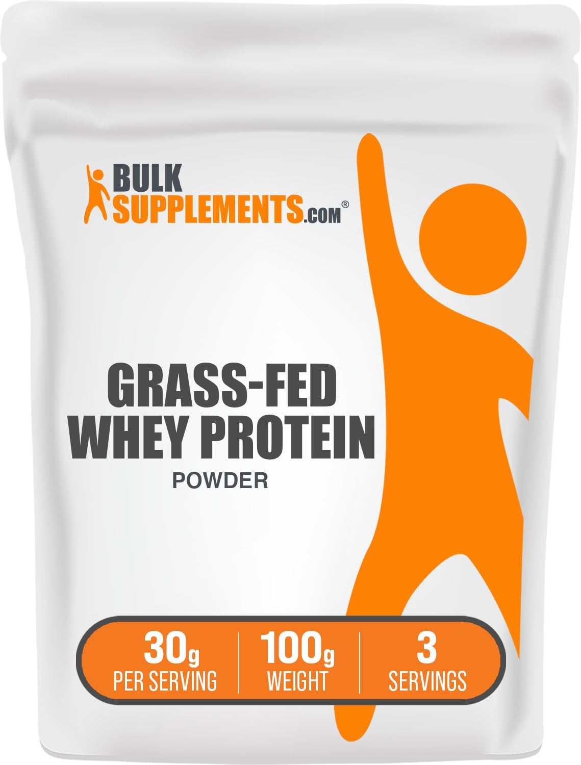 BULKSUPPLEMENTS.COM Grass Fed Whey Protein Powder - Unflavored Whey Pr