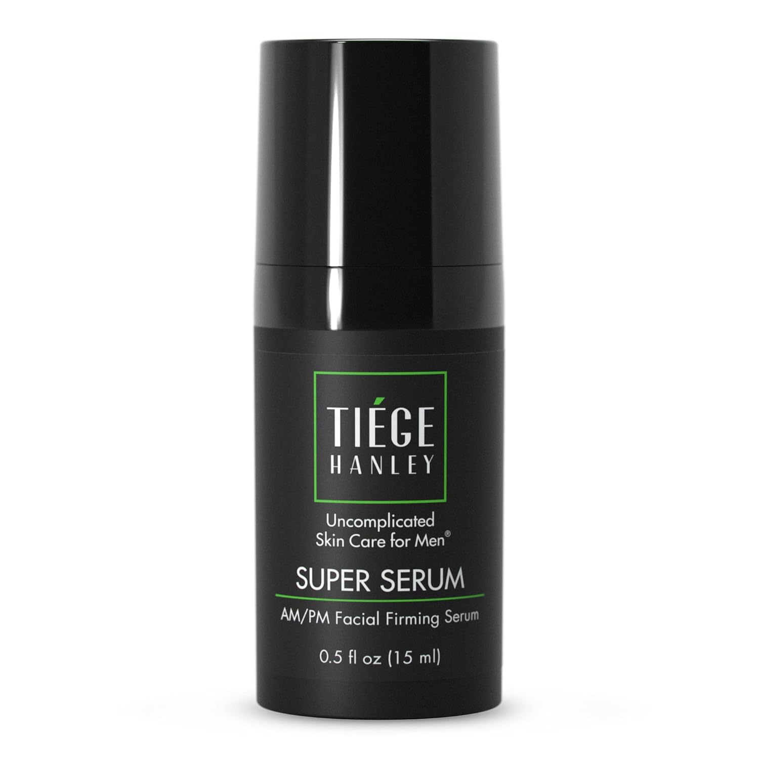 Tiege Hanley Anti-Aging Face Serum, Super Serum (1-Pack) - Skin Tightening Facial Serum For Men - Mens Serum For Face With Sodium Hyaluronate & Retinyl Palmitate For Smoother & Tighter Skin, 0.5 Fl Oz