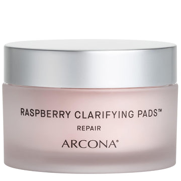 Arcona Raspberry Clarifying Pads - Raspberry Extract, Witch Hazel, Salicylic Acid + Tea Tree Extracts Cleanse, Clarify + Protect Skin - 45 Pads, Made In The Usa