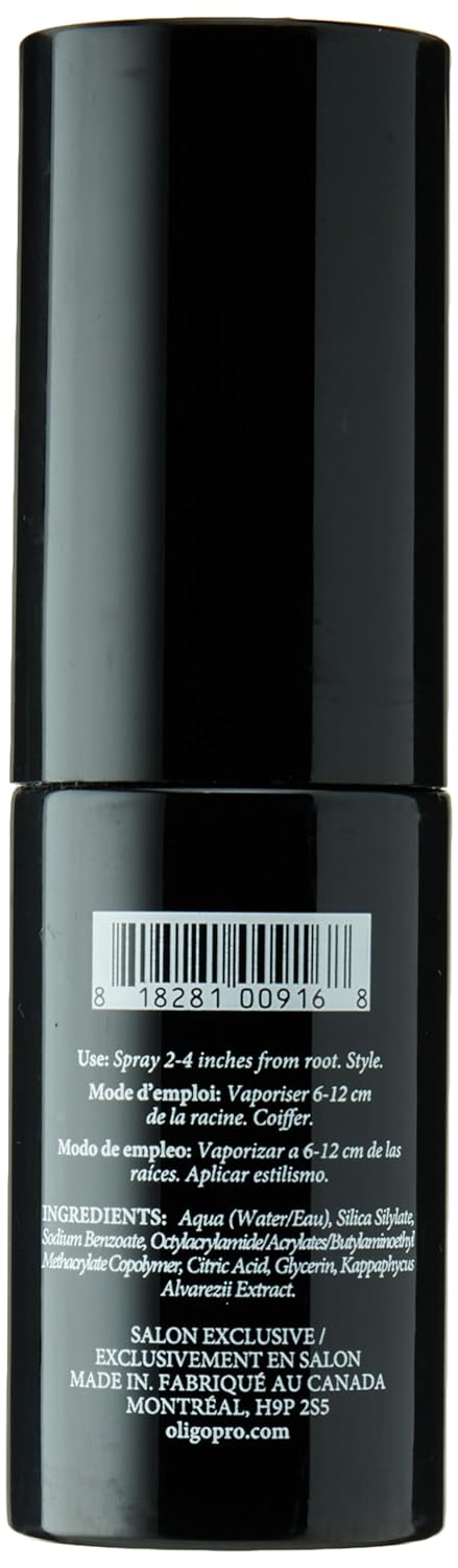 Calura Hair Powder Pump Volume by Oligo Professionnel | Instant Volume Powder for Hair | Hair Fiber Spray with No Artificial Colors | Paraben Free and Gluten Free Hair Styling Powder, 0.32oz