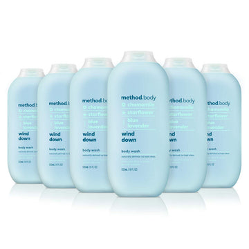 Method Body Wash, Wind Down, 18 Oz, 6 Pack, Packaging May Vary