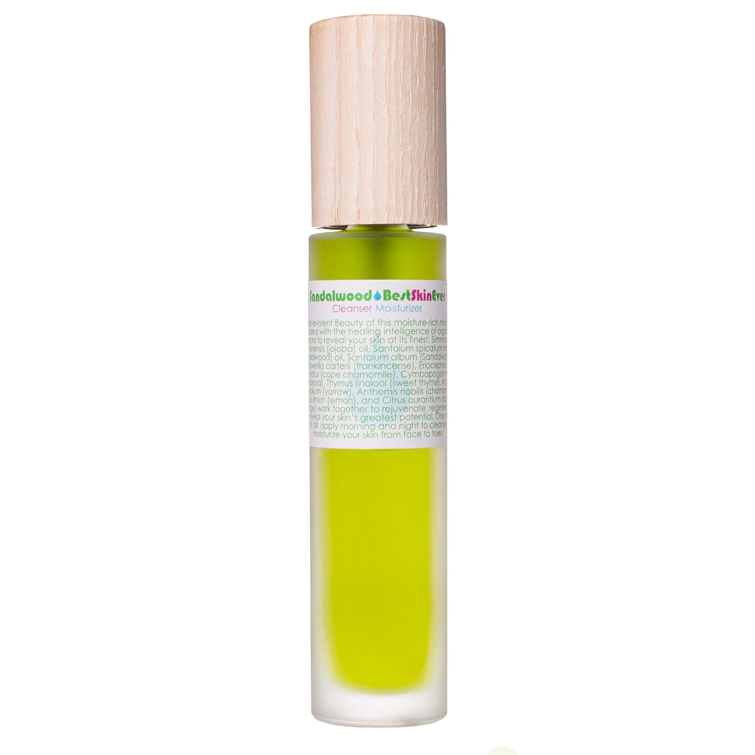 Living Libations - Organic Best Skin Ever All-In-One Facial Cleanser, Exfoliator + Moisturizer | Natural, Wildcrafted, Vegan Clean Beauty (Sandalwood) : Beauty & Personal Care
