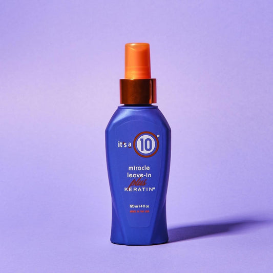 It’S A 10 Haircare - Miracle Leave-In Plus Keratin, Conditioner, Lightweight, Reduce Free, Natural Ingredients, 120Ml