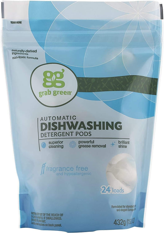 Dishwasher Pods Fragrance Free, 2 Pack By 24 Count