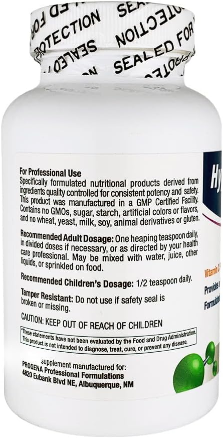 Buy Progena - Hyposcorbate Vitamin C Powder 4000 Mg W/Trace Minerals (162 G) On  Free Shipping On Qualified Orders