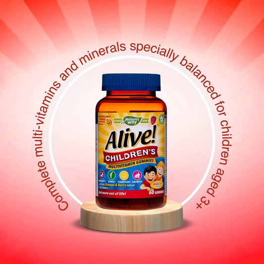 Alive! Children’S Multivitamin Gummies | 60 Chewable Gummies | Specially Balanced Formulation For Children Aged 3+