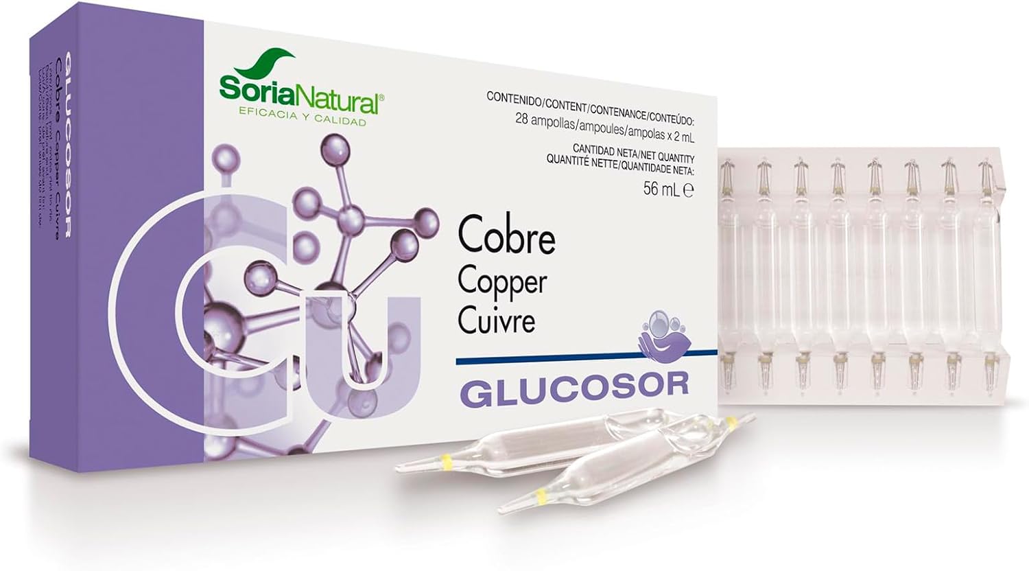 Soria Natural Glucosor Copper “ 28 Blisters