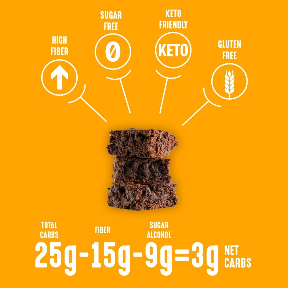 Lakanto Sugar Free Brownie Mix - Sweetened with Monk Fruit Sweetener, Keto Diet Friendly, Delicious Dutched Cocoa, High in Fiber, 3g Net Carbs, Gluten Free, Easy to Make Dessert (Pack of 1) : Everything Else