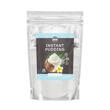 Birch & Meadow 2 lb, Coconut Instant Pudding, Mix in Minutes, Snack, Filling, Dessert
