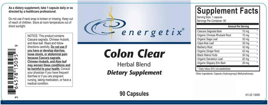 Colon Clear 90 Capsules : Health & Household