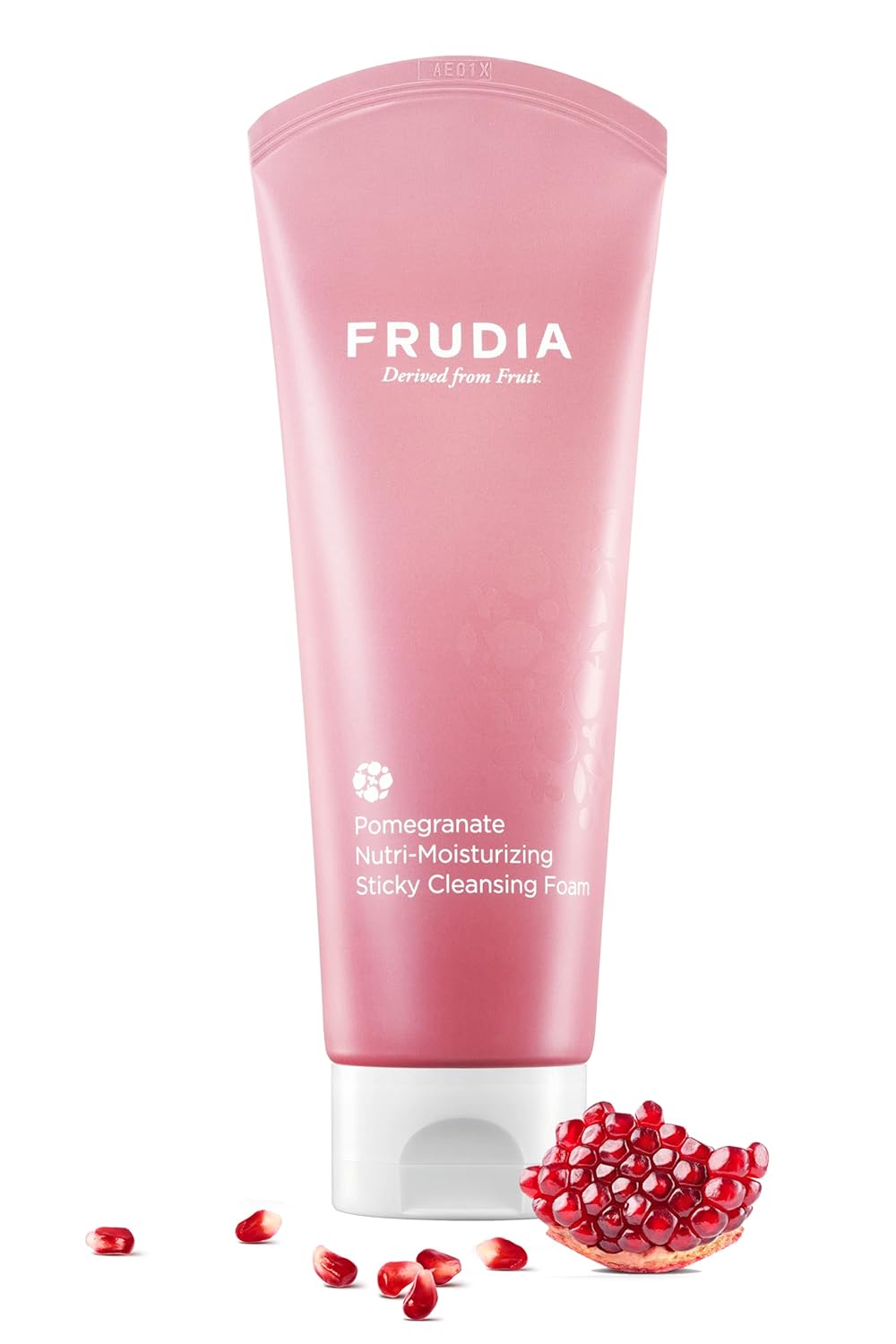 Frudia Welcos Pomegranate Nutri-Moisturizing Sticky Cleansing Foam | Korean Skin Care Face Cleanser For Firmness & Hydration | Facial Cleanser W/Adenosine & Pomegranate Extract (4.90 Fl Oz)