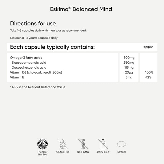 Eskimo Balanced Mind - Nutri Advanced - 50 Capsules