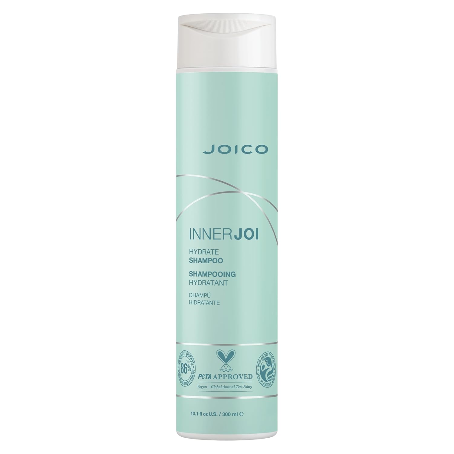 Joico Innerjoi Hydrate Shampoo | For Dry Hair & Scalp | Sulfate & Paraben Free | Naturally-Derived Vegan Formula