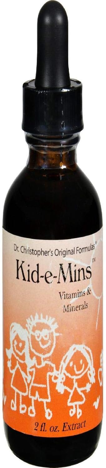 Dr Christopher'S Formula Kid-E-Mins Vitamins And Minerals Orange, 2 Fluid Ounce