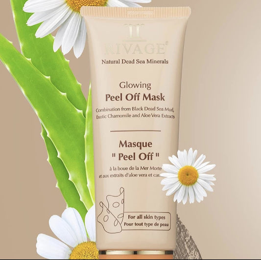 Rivage Natural Dead Sea Minerals Glowing Peel Off Mask Enhanced With Dead Sea Minerals And Chamomile And Aloe Vera Extracts Vegan Friendly, No Animal Testing, No Harsh Chemicals