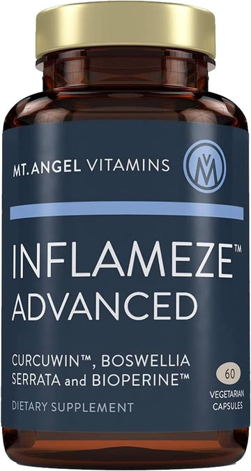 Mt. Angel Vitamins: Inflameze Advanced. Joint Health, Collagen Protection, Turmeric Supplement, 60 Capsules