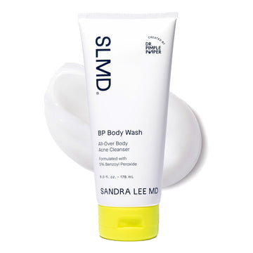 Slmd By Dr. Pimple Popper Bp Body Wash – 5% Benzoyl Peroxide Exfoliating Cleanser For Clearer, Smoother-Looking Skin – 6 Fl. Oz Skincare