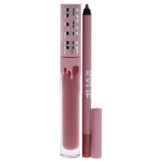 Kylie Cosmetics Velvet Lip Kit - 705 Charm For Women - 2 Pc 0.10 Oz Velvet Liquid Lipstick, 0.03 Oz Lip Liner