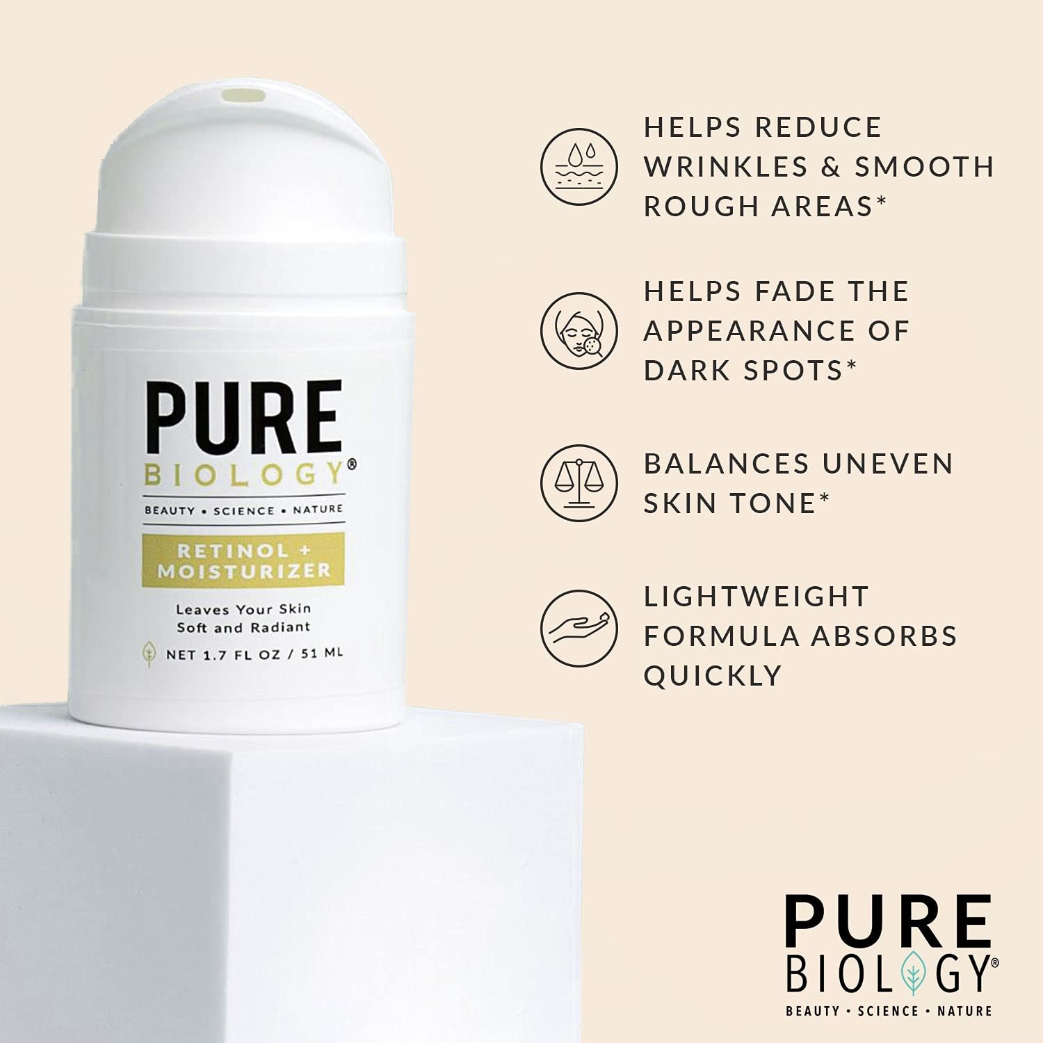 Retinol Cream For Face And Eye Care | Premium Anti Aging Face Moisturizer With Hyaluronic Acid And Vitamins B C And E | Hydrating Eye Cream Wrinkle Cream And Retinol Face Cream For Women And Men : Beauty & Personal Care