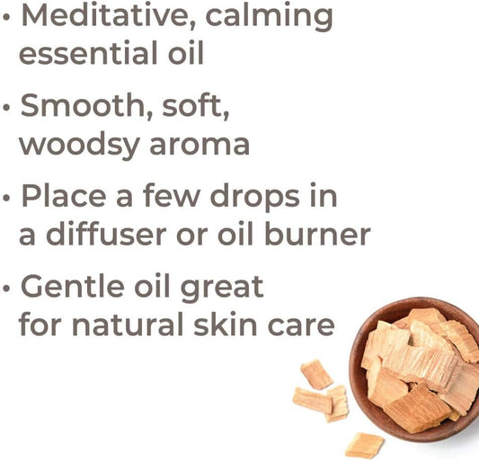 Plant Therapy Sandalwood Australian Organic Essential Oil 5 Ml (1/6 Oz) 100% Pure, Undiluted, Therapeutic Grade