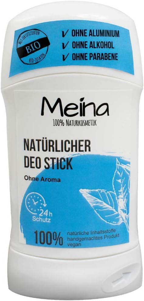 Meina - Natural Deodorant - Aluminium Free (1 X 75 G) Organic Deodorant - Bio Deo For 24 Hours Protection