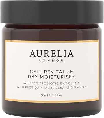 Cell Revitalise Day Moisturiser | Hydrating Probiotic Day Face Cream For Dry Skin | Made From Natural Ingredients | Supports Anti Ageing | Suitable For Sensitive Skin | Aurelia London 60Ml
